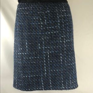 🔴 Ladies size 8 Nine West wool blend tweed skirt